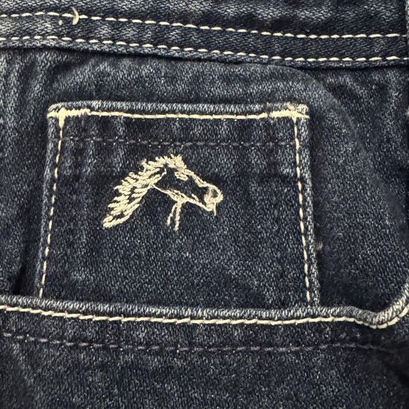 VTG Jordache Jeans 32x28 Blue Denim Straight Leg Embroidered Pocket Made USA 80s - Picture 5 of 11